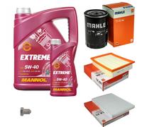 Mahle Controllo Set 6L mannol 5W-40 Estremo per VW Golf IV Cabriolet 2.0