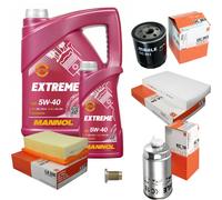 MAHLE Controllo Set 6L MANNOL 5W-40 Extreme Per Fiat Brava 1.9 TD 75 S Bravo