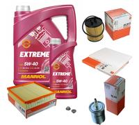 MAHLE Controllo Set 6L MANNOL 5W-40 Extreme Per Opel Omega B 2.5 V6 3.0