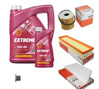 MAHLE Controllo Set 6L MANNOL 5W-40 Extreme Per Peugeot 206 Schrägheck 1.4i
