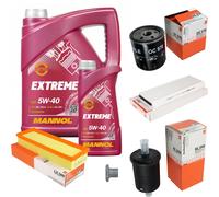 MAHLE Controllo Set 6L MANNOL 5W-40 Extreme Per Peugeot 306 Cabriolet 1.8
