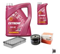 MAHLE Controllo Set 6L MANNOL 5W-40 Extreme Per Renault Kangoo Express D 65