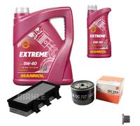 MAHLE Controllo Set 6L MANNOL 5W-40 Extreme Per Renault Kangoo Express D 65