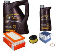 MAHLE Controllo Set 6L MANNOL 5W-40 Extreme Per Smart Fortwo Coupe 0.9
