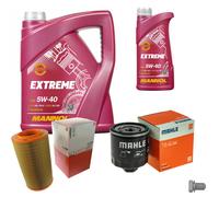 MAHLE Controllo Set 6L MANNOL 5W-40 Extreme Per VW Polo Classic 75 1.6