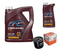 MAHLE Controllo Set 6L MANNOL Ceramic 5W-30 Per Fiat Punto Van 1.2 60 Alfa