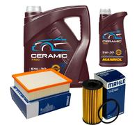 MAHLE Controllo Set 6L MANNOL Ceramic 5W-30 Per Nissan NV300 Kasten 2.0 dCi