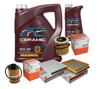 MAHLE Controllo Set 6L MANNOL Ceramic 5W-30 Per Opel Zafira B 1.9 CDTi