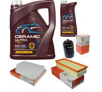MAHLE Controllo Set 6L MANNOL Ceramic 5W-40 Per Audi A4 Avant 1.8 TFSI 2.0