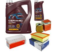 MAHLE Controllo Set 6L MANNOL Ceramic 5W-40 Per Citroën C4 Picasso I 2.0 HDi