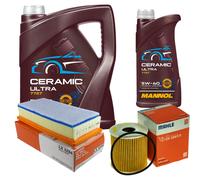 MAHLE Controllo Set 6L MANNOL Ceramic 5W-40 Per Peugeot 508 SW I 2.0 HDi
