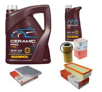 Mahle Controllo Set 6L mannol Ceramica Pro 10W-40 per Audi A4 8K2 B8 2.0