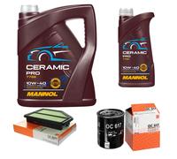 Mahle Controllo Set 6L mannol Ceramica Pro 10W-40 per Honda Cr-V III Re _