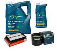 Mahle Controllo Set 6L mannol Molibden Ultra 5W-30 per Nissan Qashqai II