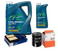 MAHLE Controllo Set 6L MANNOL MOLIBDENO ULTRA 5W-30 Per Honda Civic VII