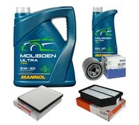 MAHLE Controllo Set 6L MANNOL MOLIBDENO ULTRA 5W-30 Per Hyundai Elantra