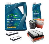 MAHLE Controllo Set 6L MANNOL MOLIBDENO ULTRA 5W-30 Per MAZDA 5 2.0 1.8 3
