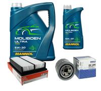 MAHLE Controllo Set 6L MANNOL MOLIBDENO ULTRA 5W-30 Per MAZDA 5 2.0 CD