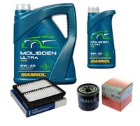 MAHLE Controllo Set 6L MANNOL MOLIBDENO ULTRA 5W-30 Per Mazda CX-3 2.0