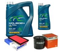 MAHLE Controllo Set 6L MANNOL MOLIBDENO ULTRA 5W-30 Per Nissan Murano I 3.5