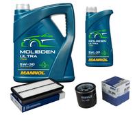 MAHLE Controllo Set 6L MANNOL MOLIBDENO ULTRA 5W-30 Per Toyota Celica