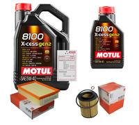 MAHLE Controllo Set 6L MOTUL 8100 X-CESS 5W-40 Per BMW 3er Cabriolet 320 Ci