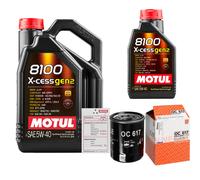 MAHLE Controllo Set 6L MOTUL 8100 X-CESS 5W-40 Per Honda Jazz II 1.3 iDSi