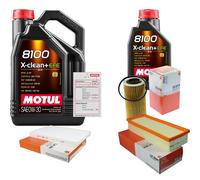 MAHLE Controllo Set 6L MOTUL 8100 X-CLEAN 0W-30 Per Audi A4 2.0 TFSI