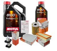 MAHLE Controllo Set 6L MOTUL 8100 X-CLEAN 0W-30 Per Audi A4 Avant 2.0 TDI Q5