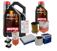 MAHLE Controllo Set 6L MOTUL 8100 X-CLEAN 0W-30 Per Audi A4 Avant 35 TDI 2.0