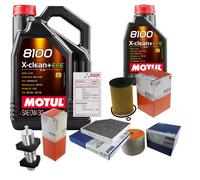 MAHLE Controllo Set 6L MOTUL 8100 X-CLEAN 0W-30 Per Audi A6 Avant 2.0 TDI