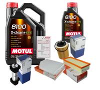 MAHLE Controllo Set 6L MOTUL 8100 X-CLEAN 0W-30 Per Audi Q5 2.0 TDI Quattro