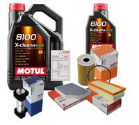 MAHLE Controllo Set 6L MOTUL 8100 X-CLEAN 0W-30 Per Audi Q5 2.0 TDI Quattro