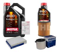 MAHLE Controllo Set 6L MOTUL 8100 X-CLEAN 0W-30 Per Audi Q5 40 TDI Mild