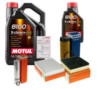 MAHLE Controllo Set 6L MOTUL 8100 X-CLEAN 0W-30 Per BMW 4 Gran Coupe 418D