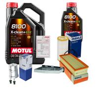MAHLE Controllo Set 6L MOTUL 8100 X-CLEAN 0W-30 Per VW Beetle Cabriolet 2.0