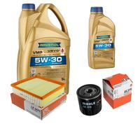 MAHLE Controllo Set 6L RAVENOL 5W-30 per Mercedes B-Klasse W246 W242 A-Klasse