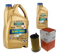 MAHLE Controllo Set 6L RAVENOL 5W-40 Per Jeep Cherokee 2.8 CRD 4x4