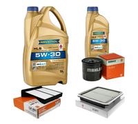 MAHLE Controllo Set 6L RAVENOL HLS 5W-30 per Subaru Forester 2.5 AWD