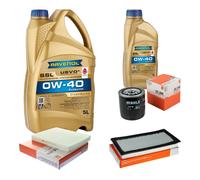 MAHLE Controllo Set 6L RAVENOL SSL 0W-40 per Dodge Caliber Oilwechselset