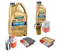 MAHLE Controllo Set 6L RAVENOL SSL 0W-40 per VW New Beetle 2.5