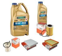 MAHLE Controllo Set 6L RAVENOL Turbo VST 5W-40 per Opel Meriva