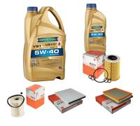 MAHLE Controllo Set 6L RAVENOL Turbo VST 5W-40 per Opel Zafira B 1.7 CDTi
