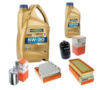 MAHLE Controllo Set 6L RAVENOL VMP 5W-30 per Audi A3 1.8 TFSI