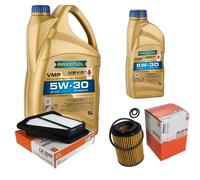 MAHLE Controllo Set 6L RAVENOL VMP 5W-30 per Honda CR-V III 2.2i-DTEC 4WD