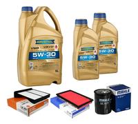 MAHLE Controllo Set 7 L 5W-30 per Subaru Forester 2.0 AWD 2.5 Impreza 2.5i WRX