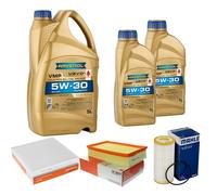 MAHLE Controllo Set 7 L 5W-30 per VW T-ROC 2.0 TSI Tiguan Golf VII Cupra Ateca