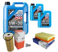 Mahle Controllo Set 7 L Liqui Moly da Molto Tempo 5W-30 per Il VW Polo Variant