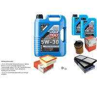 Mahle Controllo Set 7 L Liqui Moly da Molto Tempo 5W-30 per Mazda 2 1.6 Mz-Cd