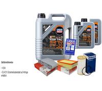 Mahle Controllo Set 7 L Liqui Moly Top Tec 4210 0W-30 per Audi A3 Sportback